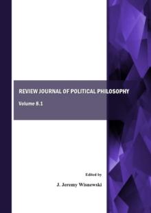 None Review Journal of Political Philosophy, Volume 8.1