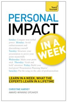 Personal Impact at Work in a Week: Teach Yourself Ebook Epub : Teach Yourself