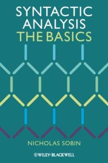 Syntactic Analysis : The Basics