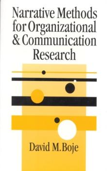 Narrative Methods for Organizational & Communication Research