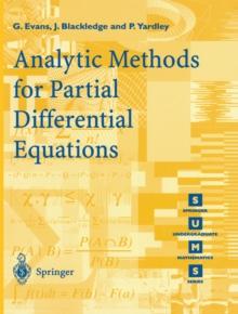 Analytic Methods for Partial Differential Equations