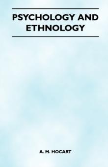 Psychology And Ethnology (Folklore History Series)