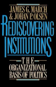 Rediscovering Institutions