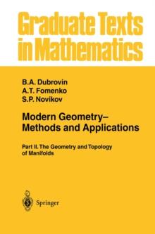 Modern Geometry- Methods and Applications : Part II: The Geometry and Topology of Manifolds