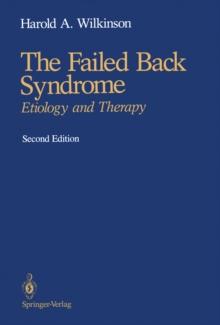 The Failed Back Syndrome : Etiology and Therapy