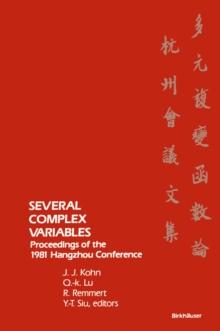 Several Complex Variables : Proceedings of the 1981 Hangzhou Conference