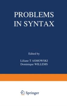 Problems in Syntax