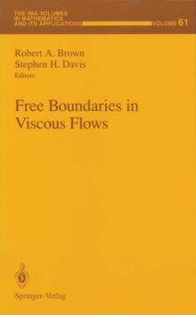 Free Boundaries in Viscous Flows