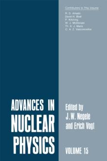 Advances in Nuclear Physics : Volume 15