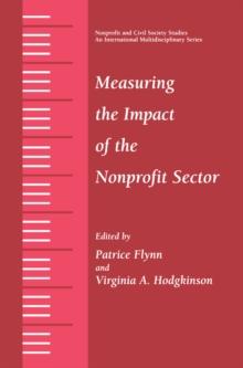 Measuring the Impact of the Nonprofit Sector