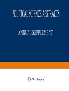 Political Science Abstracts : 1994 Annual Supplement