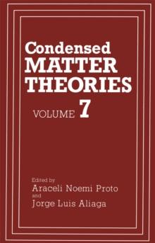 Condensed Matter Theories