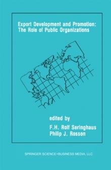 Export Development and Promotion: The Role of Public Organizations