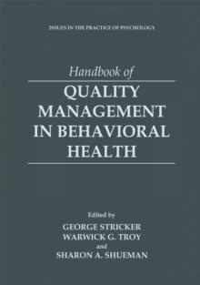 Handbook of Quality Management in Behavioral Health