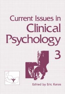 Current Issues in Clinical Psychology : Volume 3