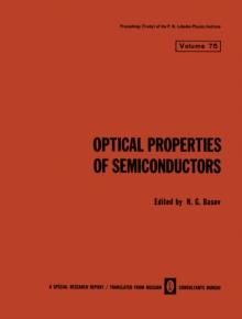 Optical Properties of Semiconductors