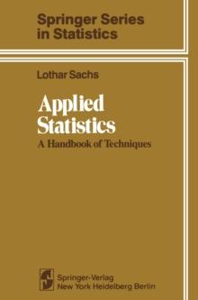 Applied Statistics : A Handbook of Techniques