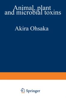 Animal, Plant, and Microbial Toxins : Volume 2 Chemistry, Pharmacology, and Immunology