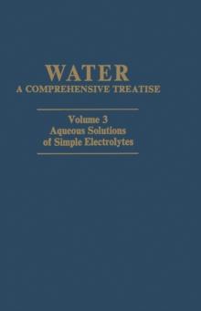 Aqueous Solutions of Simple Electrolytes