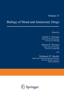 Handbook of Psychopharmacology : Volume 13 Biology of Mood and Antianxiety Drugs