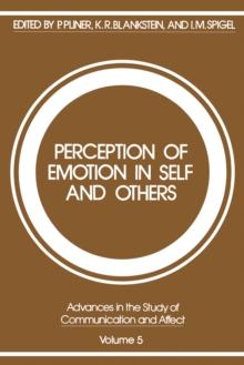 Perception of Emotion in Self and Others