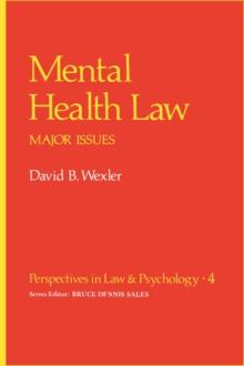 Mental Health Law : Major Issues