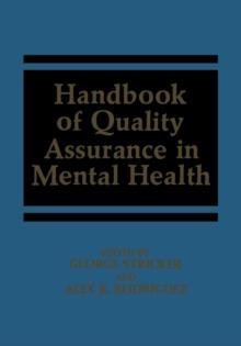 Handbook of Quality Assurance in Mental Health