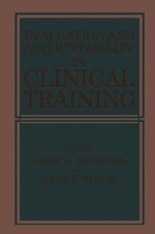 Evaluation and Accountability in Clinical Training