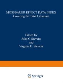 Mossbauer Effect Data Index : Covering the 1969 Literature