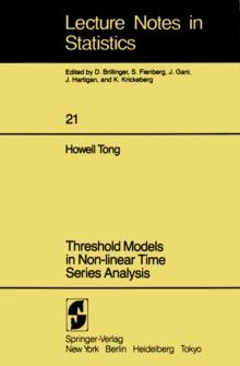 Threshold Models in Non-linear Time Series Analysis