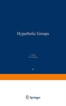 Sur les Groupes Hyperboliques d'apres Mikhael Gromov