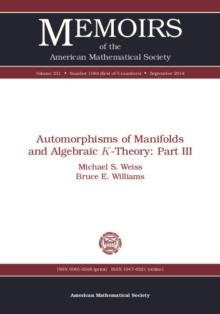 Automorphisms of Manifolds and Algebraic $K$-Theory : Part III