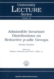 Admissible Invariant Distributions on Reductive $p$-adic Groups