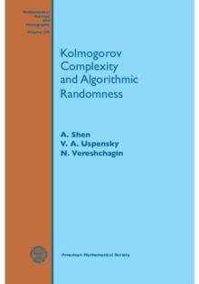 Kolmogorov Complexity and Algorithmic Randomness