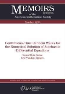 Continuous-Time Random Walks for the Numerical Solution of Stochastic Differential Equations