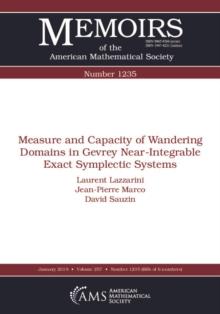 Measure and Capacity of Wandering Domains in Gevrey Near-Integrable Exact Symplectic Systems