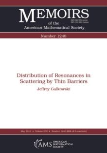 Distribution of Resonances in Scattering by Thin Barriers