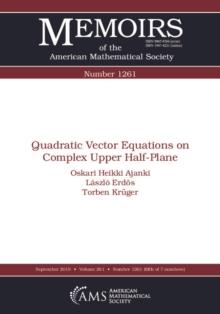 Quadratic Vector Equations on Complex Upper Half-Plane