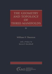 The Geometry and Topology of Three-Manifolds