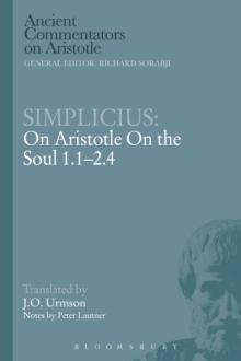 Simplicius: On Aristotle On the Soul 1.1-2.4