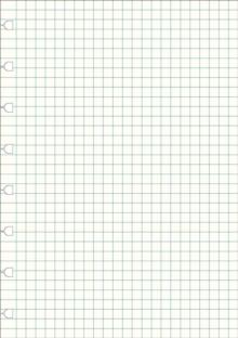 Filofax A5 Notebook refill - squared paper white