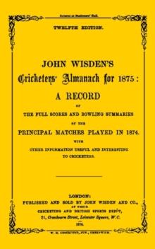 Wisden Cricketers' Almanack 1875