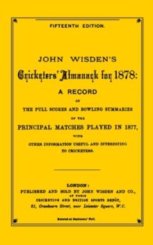 Wisden Cricketers' Almanack 1878