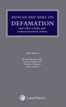 Duncan and Neill on Defamation