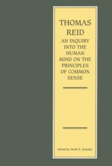 An Inquiry into the Human Mind on the Principles of Common Sense