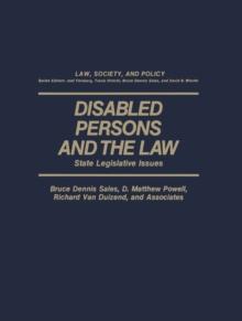 Disabled Persons and the Law : State Legislative Issues