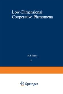 Low-Dimensional Cooperative Phenomena : The Possibility of High-Temperature Superconductivity