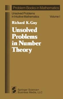 Unsolved Problems in Number Theory