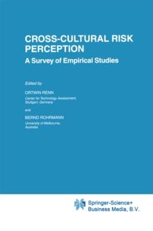 Cross-Cultural Risk Perception : A Survey of Empirical Studies