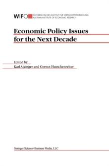 Economic Policy Issues for the Next Decade